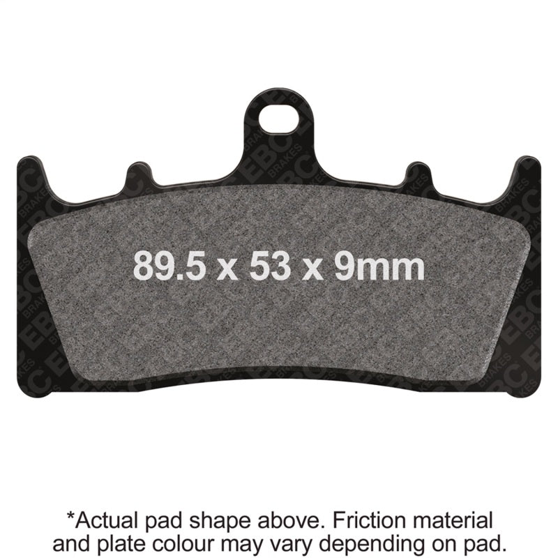 EBC Powersports Double-H Sintered HH Brake Pads Part FA188HH for Kawasaki and Suzuki Motorcycles