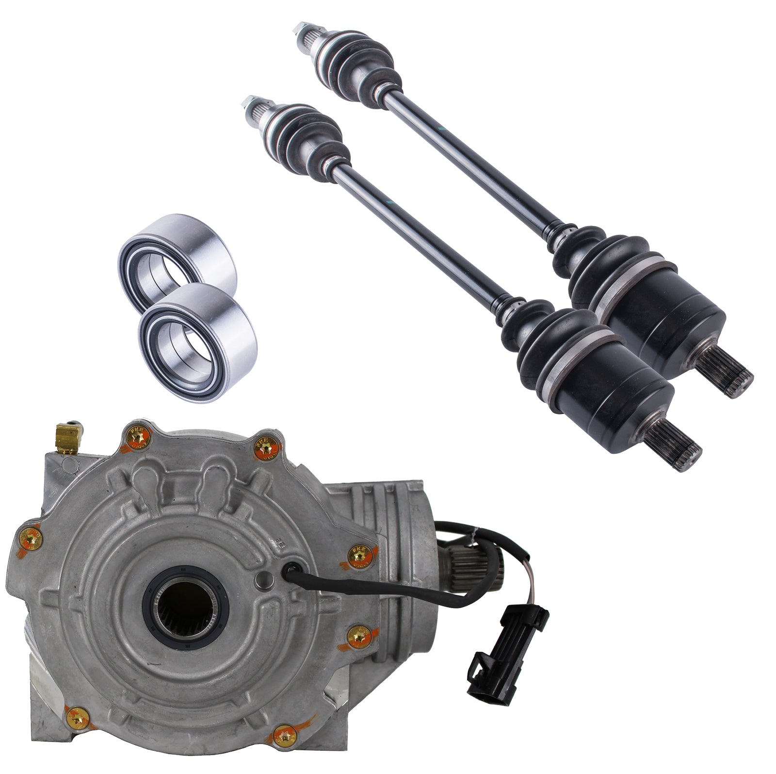 Polaris RZR 900 60" Front Differential Axles & Wheel Bearings Bundle