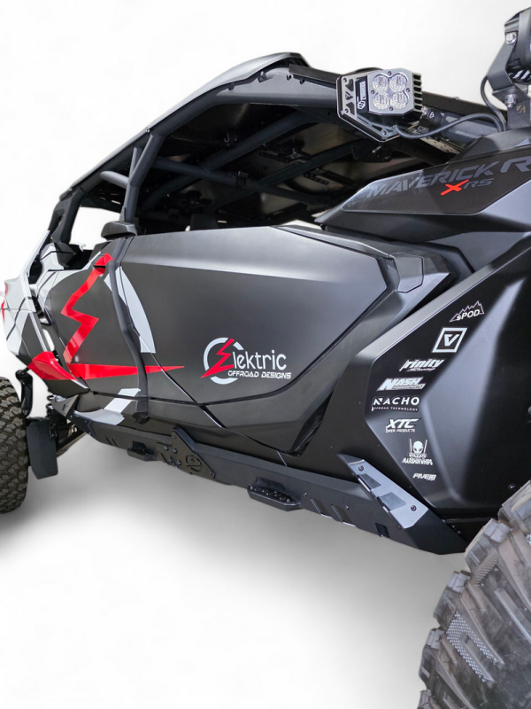 Elektric Offroad Volt Series Rocker Guard for 2024+ Can-Am Maverick R Max - Heavy-Duty Side Impact Protection & Built-In Step