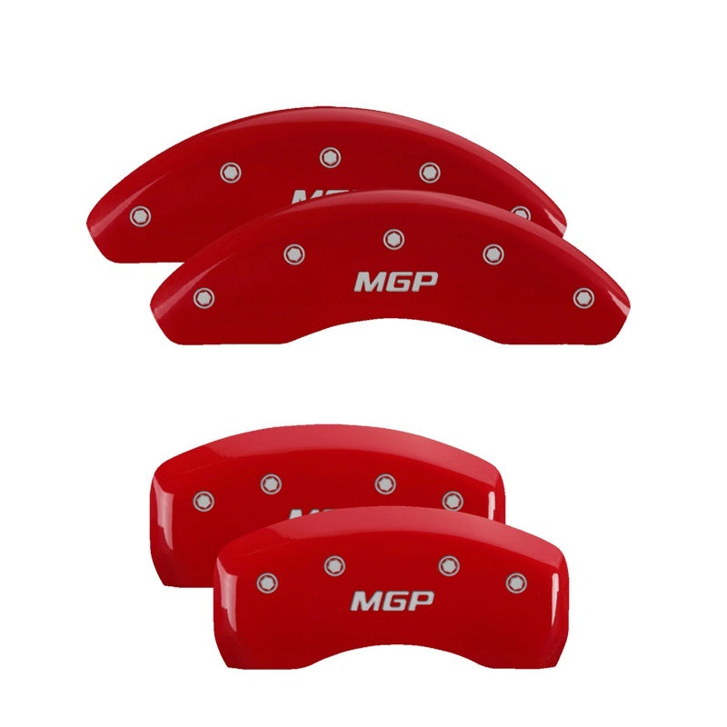 MGP 4 Caliper Covers for Honda Accord 2018-2024 – Red Finish with Silver Engraving