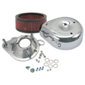 S&S Cycle 95-16 Big Twin Air Cleaner Kit with Chrome Teardrop Cover for S&S Single Bore Throttle Bodies