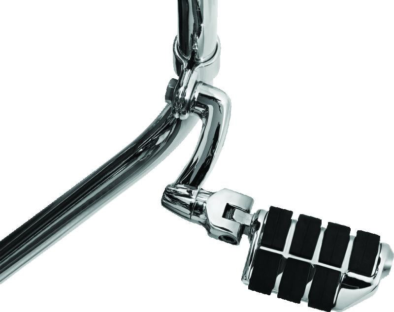 Kuryakyn Longhorn Offset Dually ISO Peg with 1-1/2 Inch Clamp Chrome - Comfortable, Adjustable Motorcycle Foot Pegs