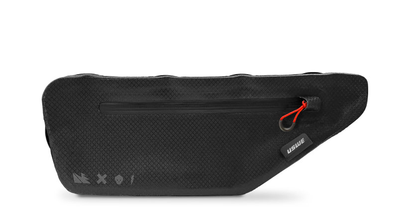 USWE Small Frame Bag - Black | Aerodynamic Powersports Luggage with Secure Straps