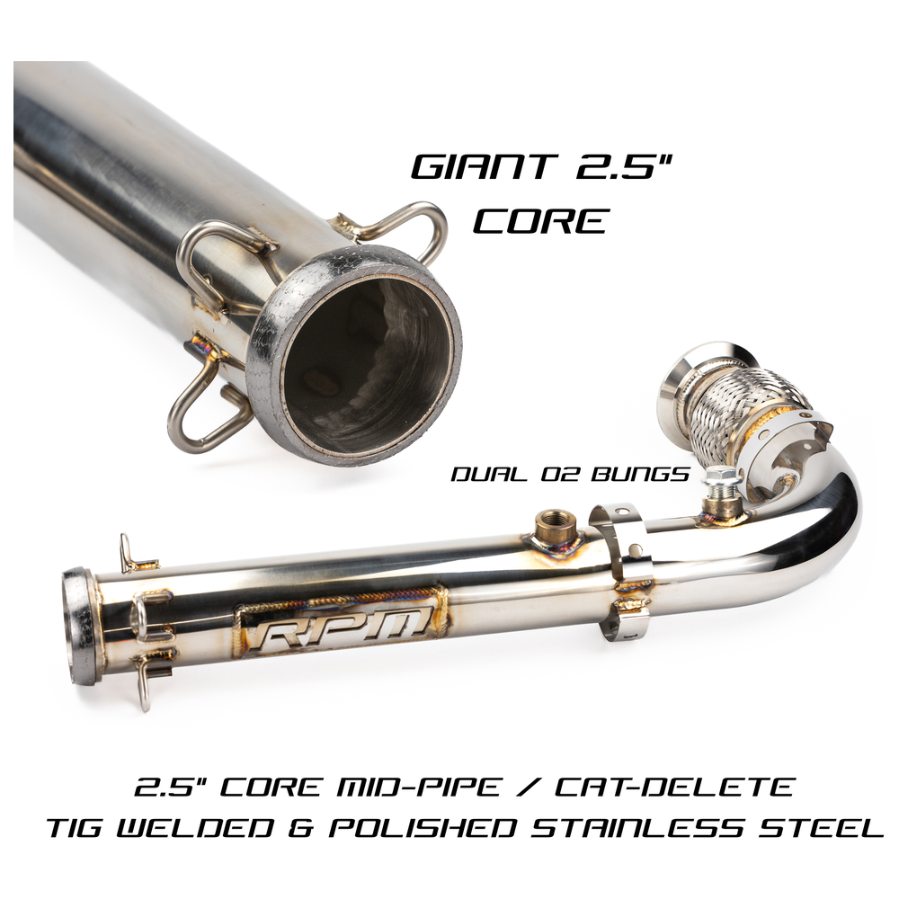 Can Am X3 Big Mouth Cat Delete Bypass Race Pipe