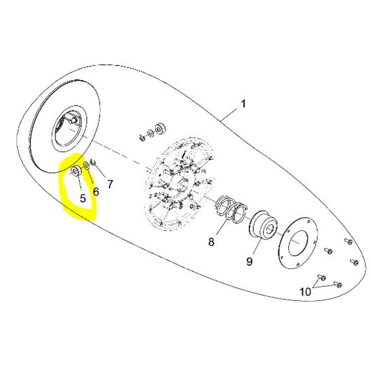 Gilomen Innovations Polaris Ranger Set of Two Diamond Rollers for Rapid Reaction Secondary Clutch