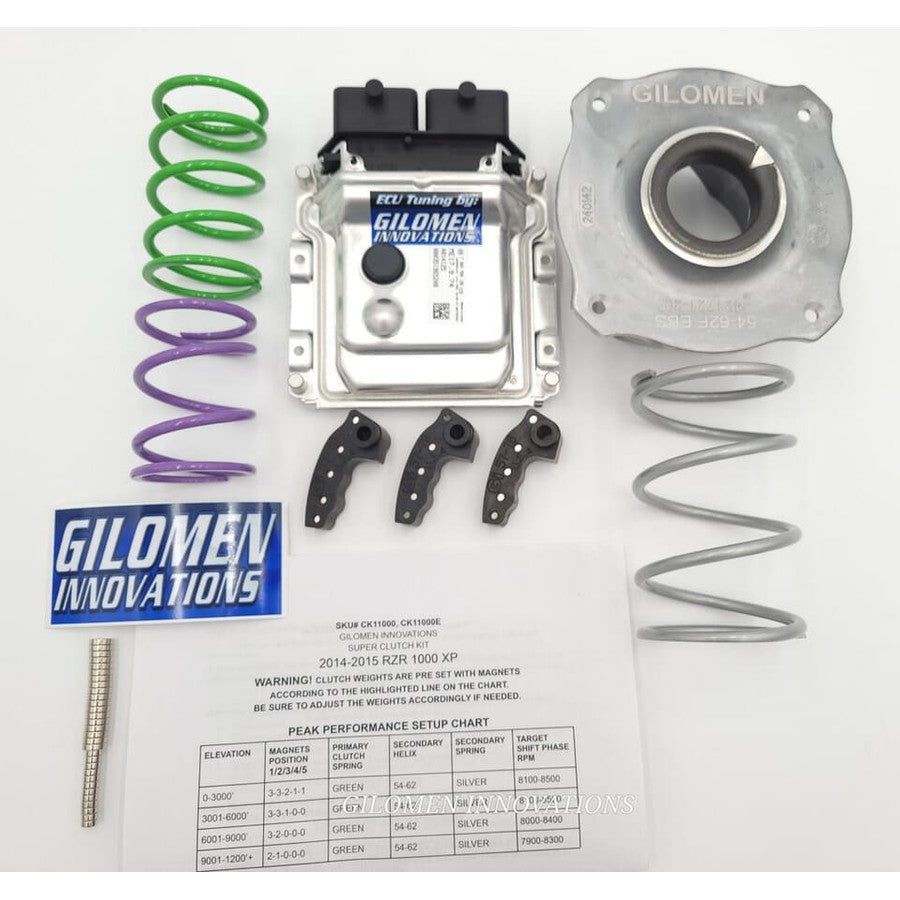 Gilomen Innovations Polaris RZR 1000 XP ECU Tune Performance Package Tuning / Clutch Kit
