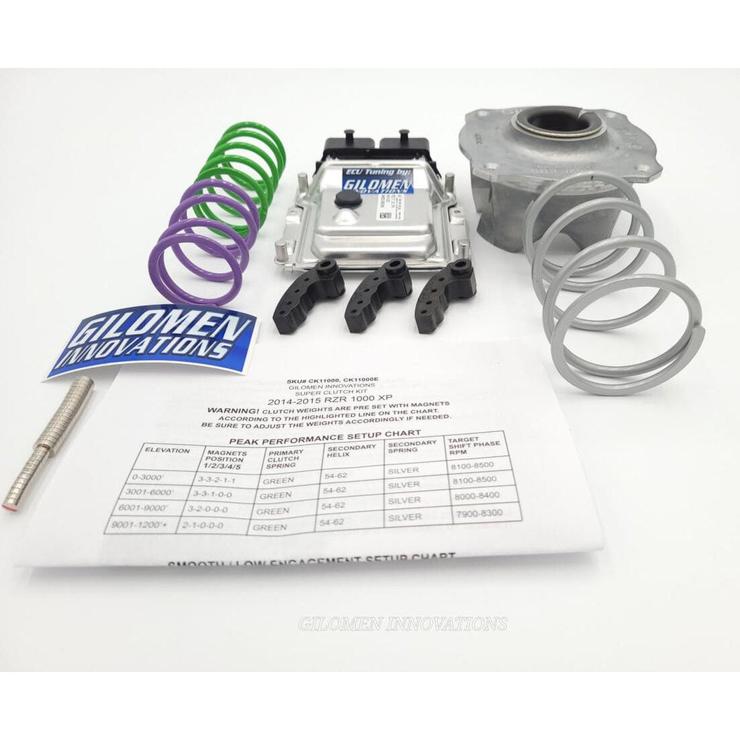 Gilomen Innovations Polaris RZR 1000 XP ECU Tune Performance Package Tuning / Clutch Kit