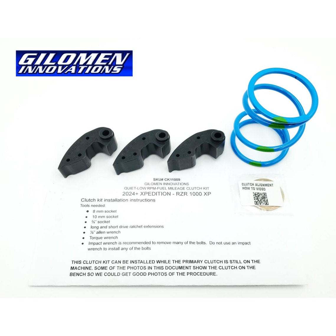 Gilomen Innovations Polaris RZR XP 1000 Low RPM Fuel Mileage Clutch Kit