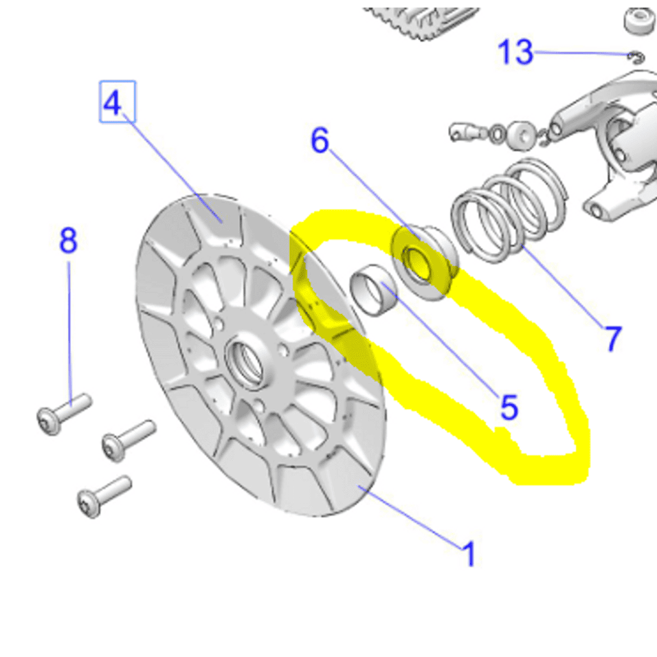 Gilomen Innovations Secondary Clutch Bushing For Inner Sheave