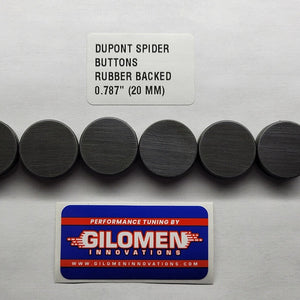 Gilomen Innovations Set Of 6 Dupont Rubber Backed 20mm Spider Button