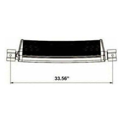 Dual Row Blackout Series Curved LED Lightbar 30"