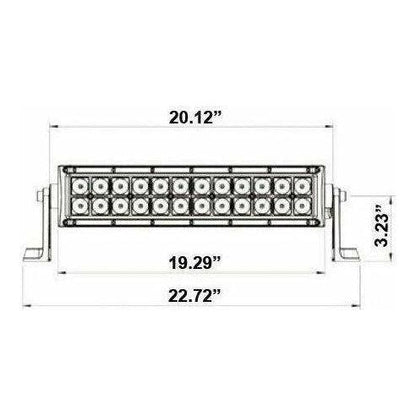 Dual Row Blackout Series LED Lightbar 20"
