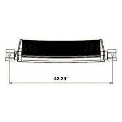 Dual Row Curved LED Lightbar 42"