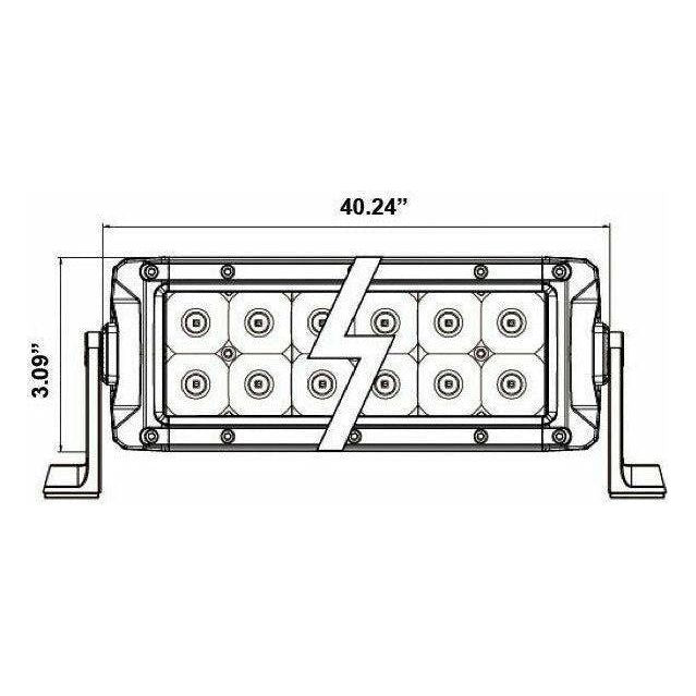 Dual Row DRL Series LED Lightbar 40"