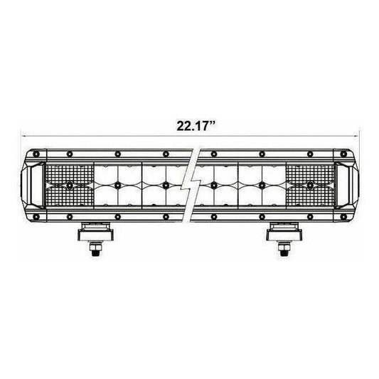 Dual Row High Output Heated LED Lightbar 22"