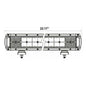 Dual Row High Output Heated LED Lightbar 22"