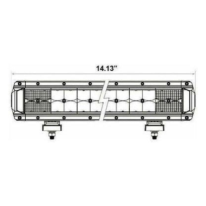 Dual Row High Output LED Lightbar 14"