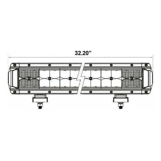 Dual Row High Output LED Lightbar 32"