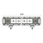 Dual Row High Output LED Lightbar 8"