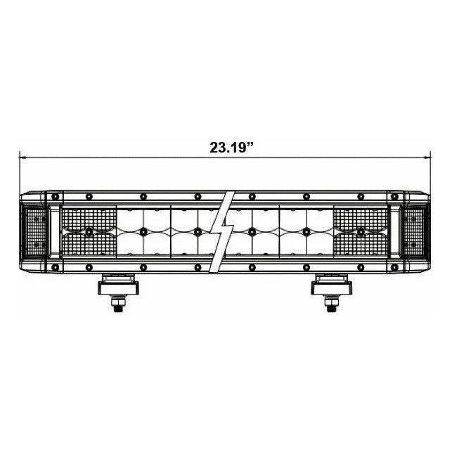 Dual Row High Output Sidelight LED Lightbar 23.2"