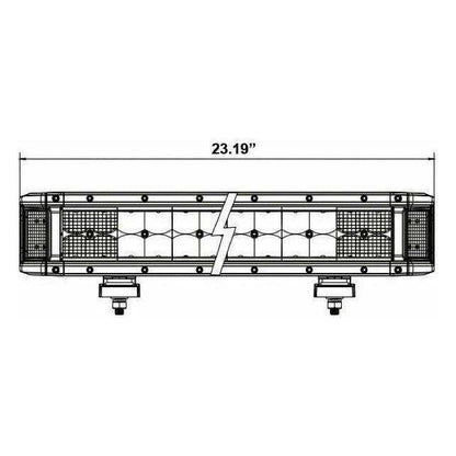 Dual Row High Output Sidelight LED Lightbar 23.2"