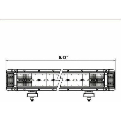 Dual Row High Output Sidelight LED Lightbar 9.2"