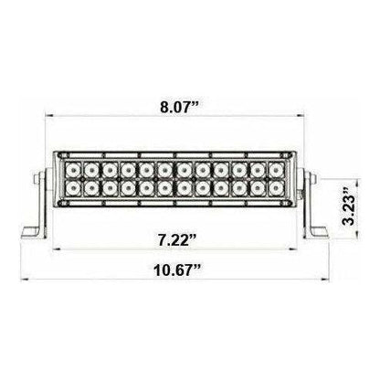 Dual Row LED Lightbar 8"