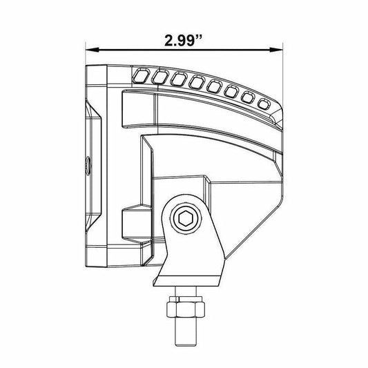 High Output Cube Flood Light 3" (Pair)