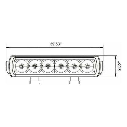 Single Row Slimline LED Lightbar 39.5"