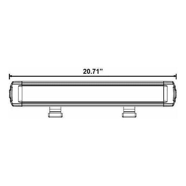 Single Row Super Slimline LED Lightbar 20.5"
