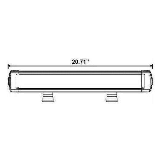 Single Row Super Slimline LED Lightbar 20.5"