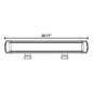 Single Row Super Slimline LED Lightbar 20.5"