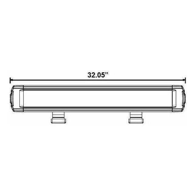 Single Row Super Slimline LED Lightbar 32"