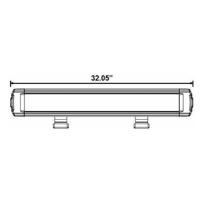 Single Row Super Slimline LED Lightbar 32"