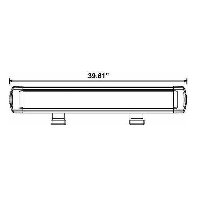 Single Row Super Slimline LED Lightbar 39.5"