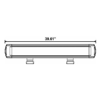Single Row Super Slimline LED Lightbar 39.5"