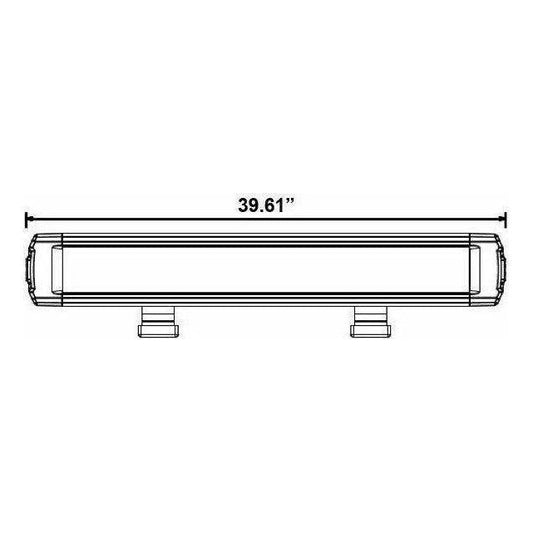 Single Row Super Slimline LED Lightbar 39.5"