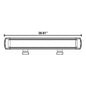 Single Row Super Slimline LED Lightbar 39.5"