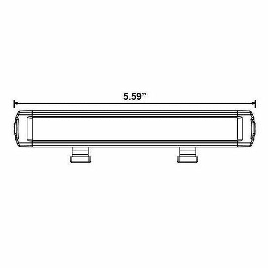 Single Row Super Slimline LED Lightbar 5.5"