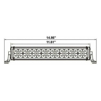 Triple Row LED Lightbar 10"