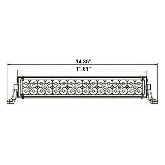 Triple Row LED Lightbar 10"