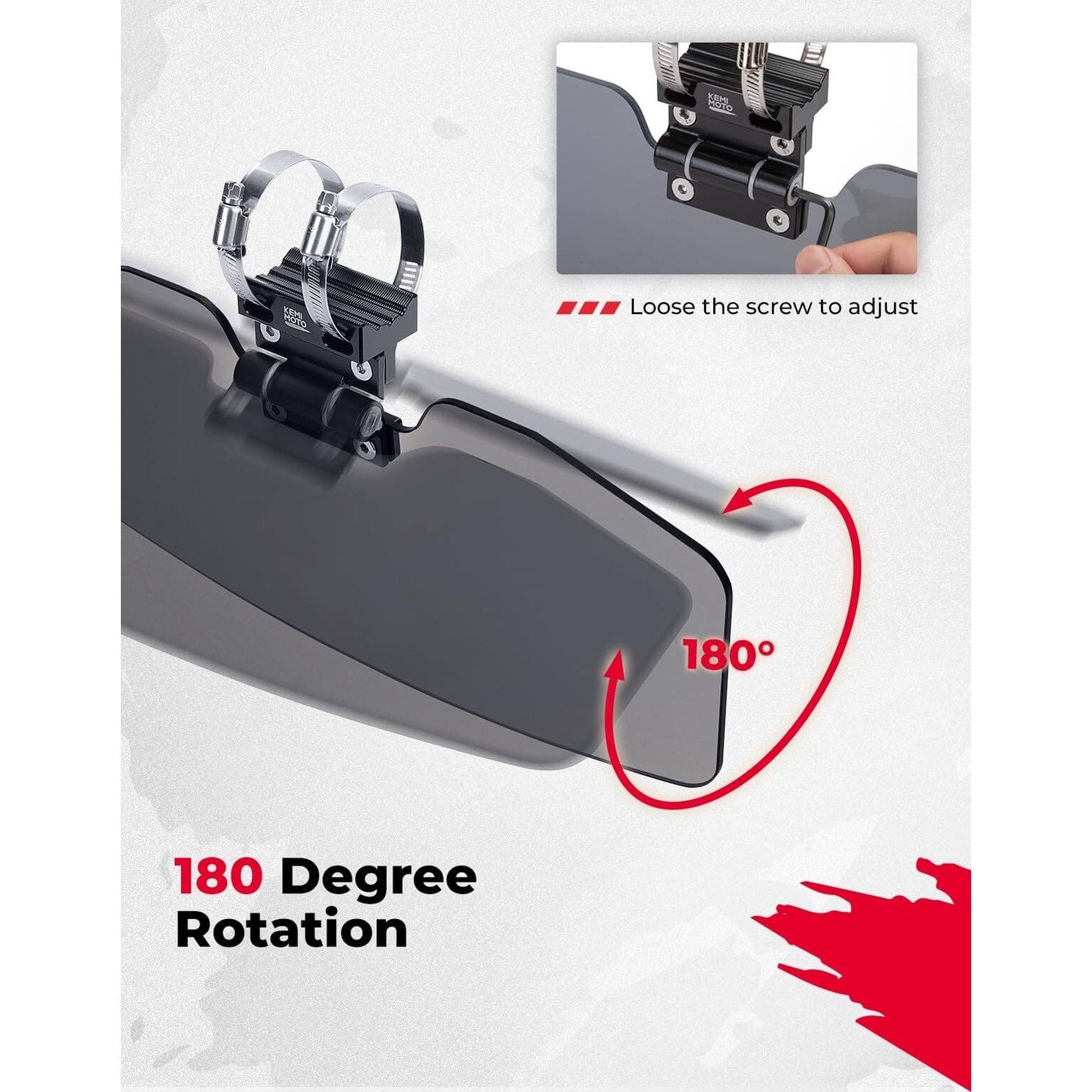 Kemimoto Can Am Maverick 1.5"-2" Roll Bars UTV Sun Visor Side X Side w/Windshield