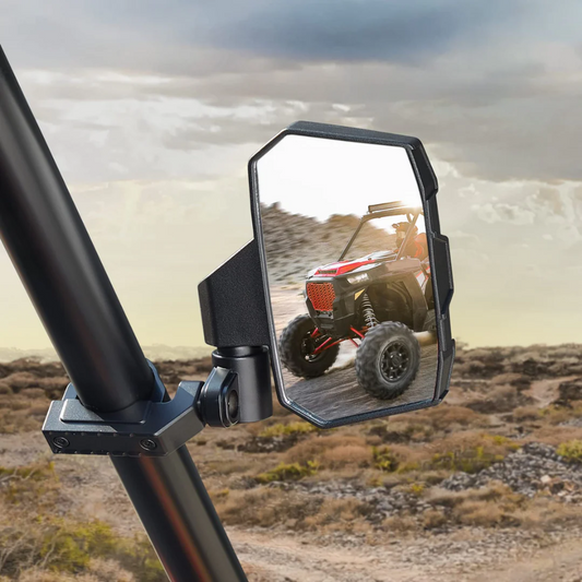 Kemimoto Polaris 1.6"-2" Roll Bar Cage UTV Side Mirrors - 1 Pair