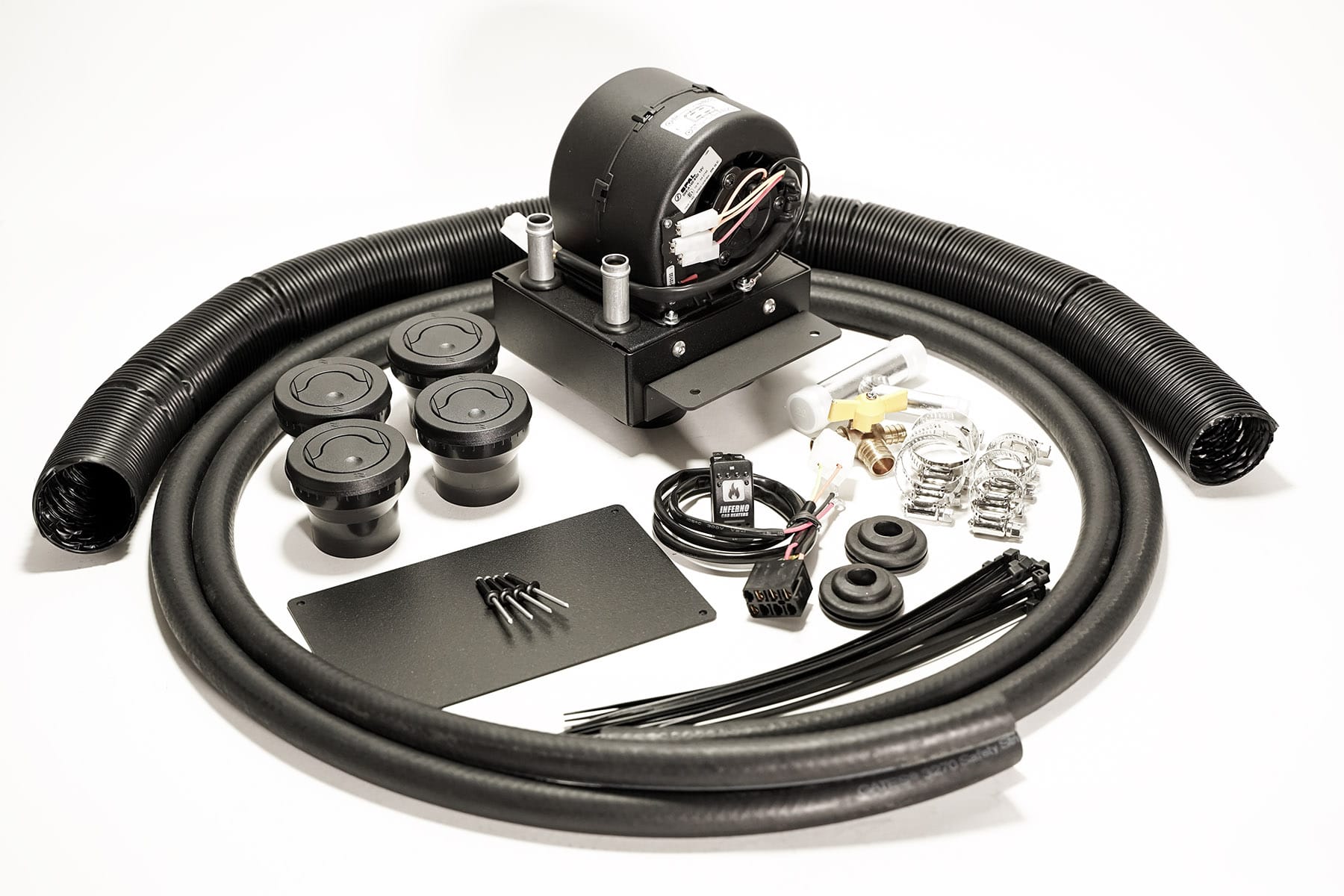Inferno '21+ Polaris RZR S 1000 Cab Heater with Defrost for Machines with Glovebox Subwoofer