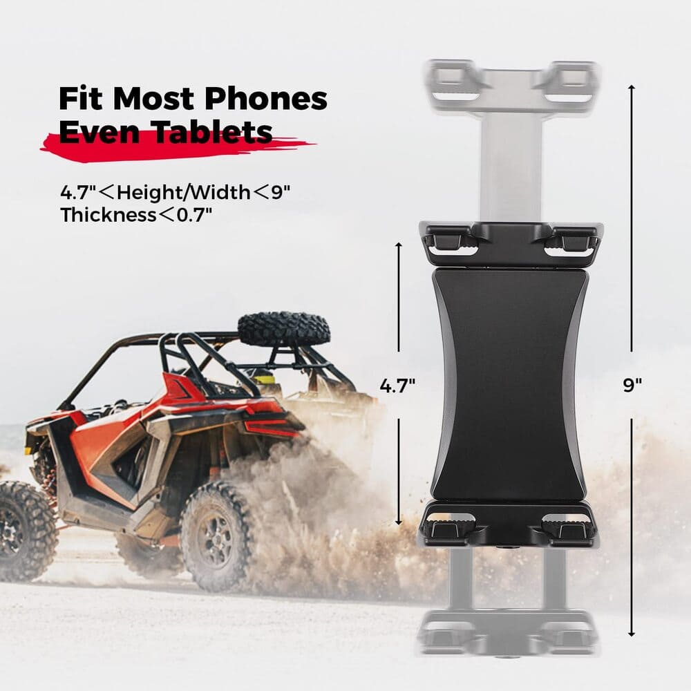 Kemimoto 0.6-1.25"/1.5-1.75" Roll Bar Universal Phone Holder