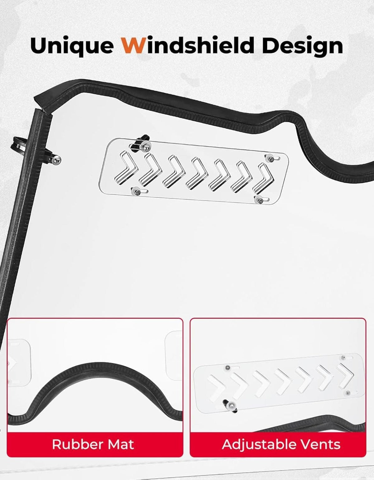 Kemimoto '04-'13 Yamaha Rhino 450 /660 /700 Full Windshield
