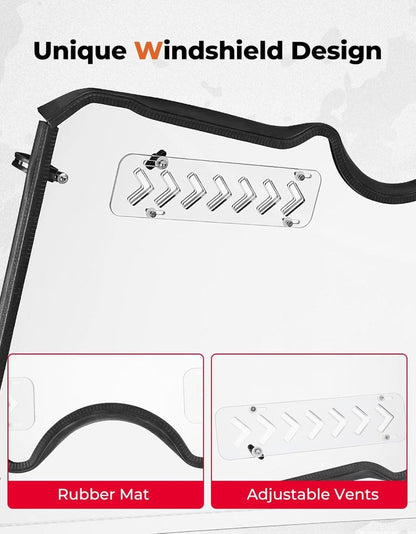 Kemimoto '04-'13 Yamaha Rhino 450 /660 /700 Full Windshield