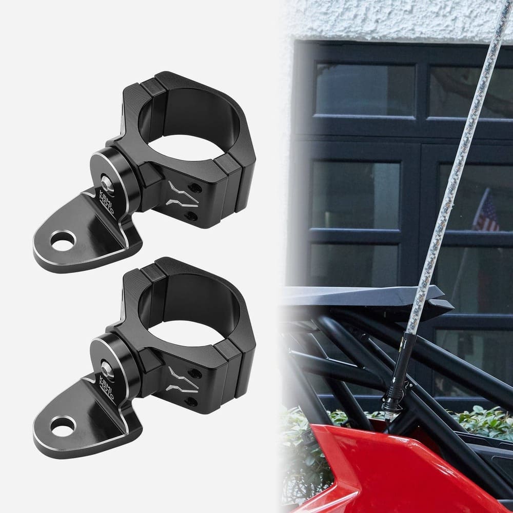 Kemimoto 1.75"-2" Roll Bar UTV Flag & Whip Light Mount