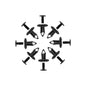 Kemimoto UTV/ATV 100 Pcs 8mm Fastener Rivets