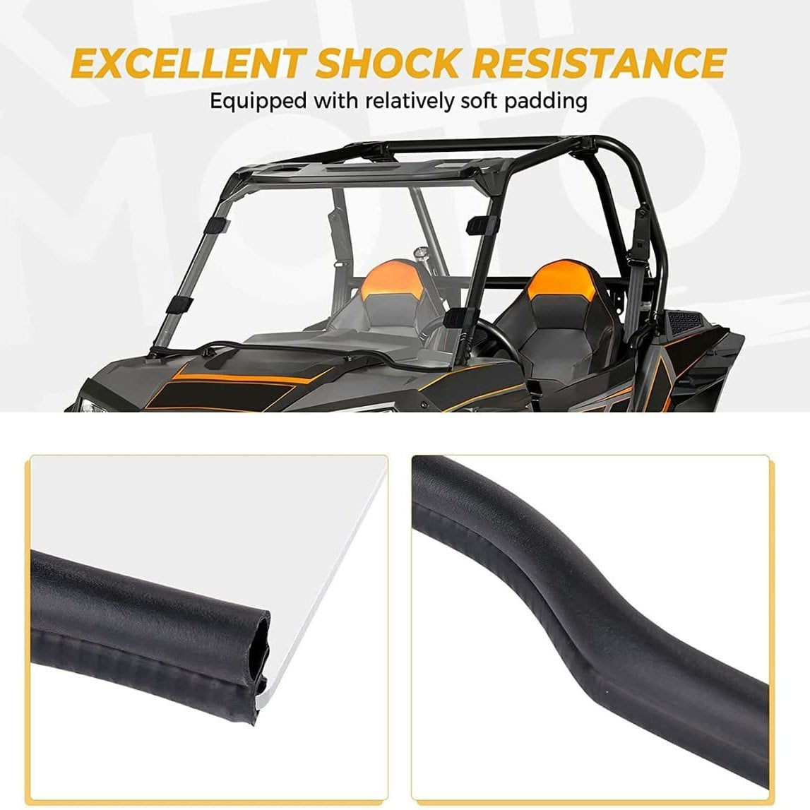 Kemimoto '14-'18 Polaris XP 1000 Front Full Windshield